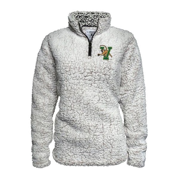 J. America Tops - UVM Fuzzy Sherpa 1/4 Zip